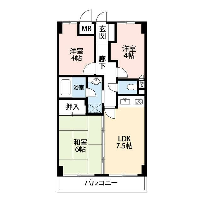 ＫＮＳビル 404号室 間取り