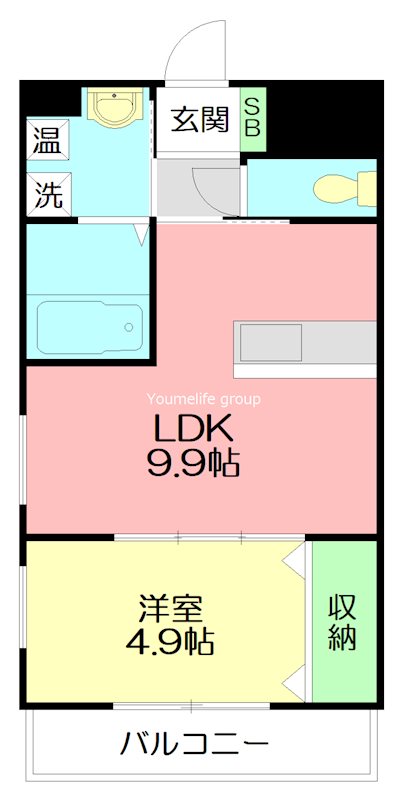 プロープル本厚木  301号室 間取り