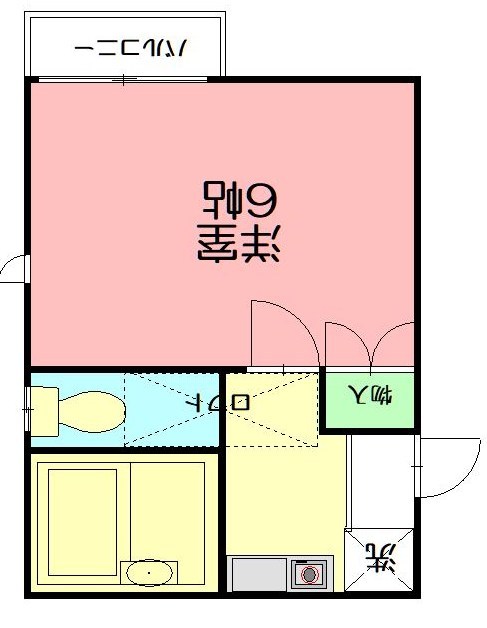 相湘22岡田ハイツ 203号室 間取り