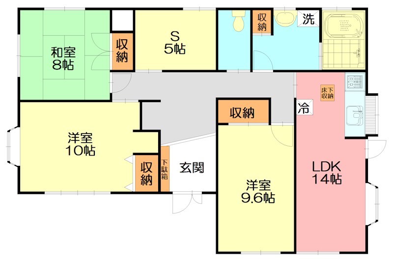 塚原676貸家 1 間取り