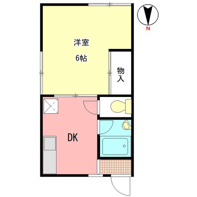 ハイツＭＩ 201号室 間取り