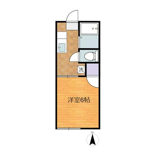 第二サフランハイツ 1-E号室 間取り