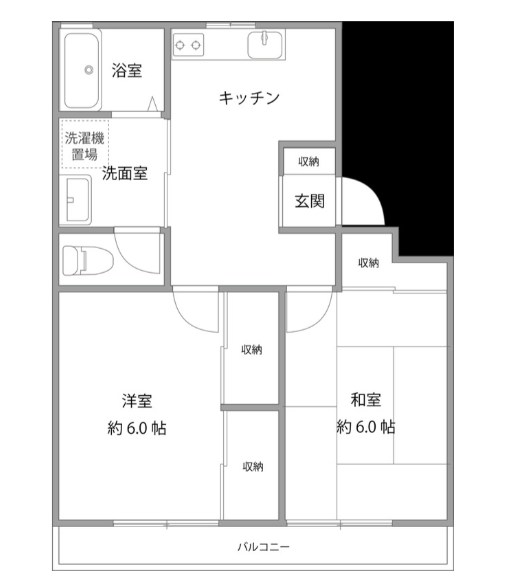 アショカニー・ペペロミア 203号室 間取り