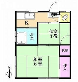 ハイツアライ 103号室 間取り