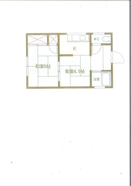 ナガノアパート 1号室 間取り
