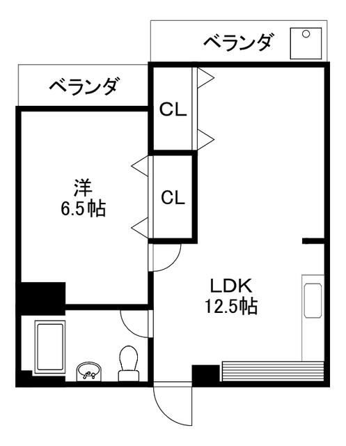 チサンマンション茅ヶ崎 304号室 間取り