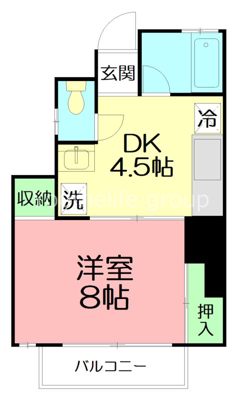 海老名国分パークハイツ弐番館 202号室 間取り