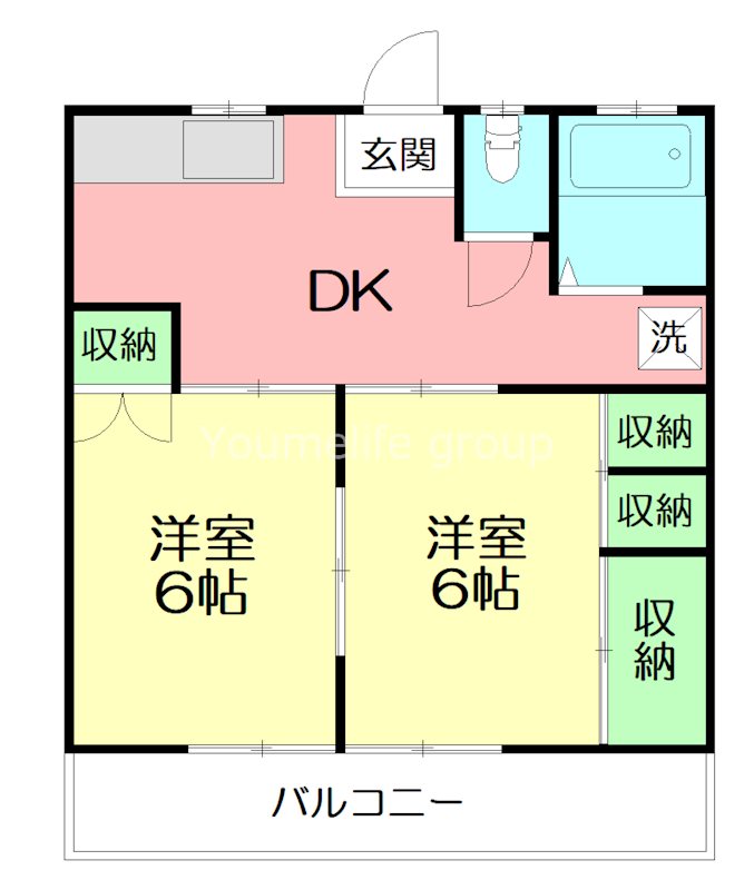 ヴィラガーデン  203号室 間取り