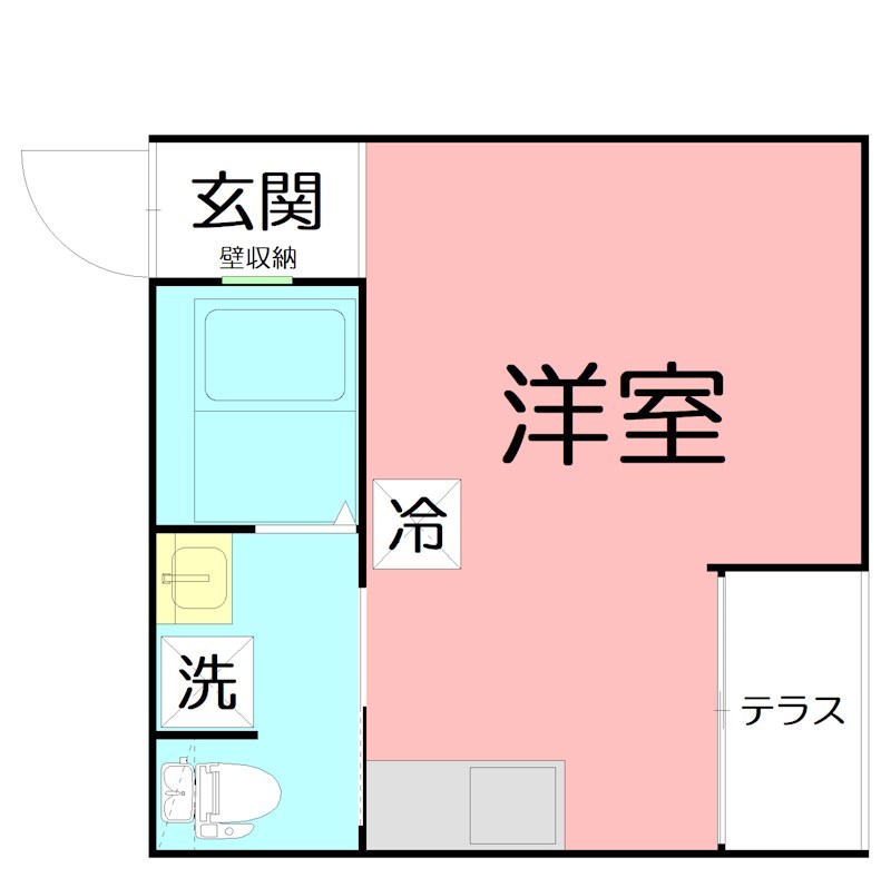 エレーヴ 101号室 間取り