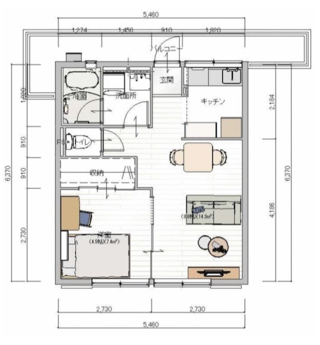 シティハイム桜台 201号室 間取り
