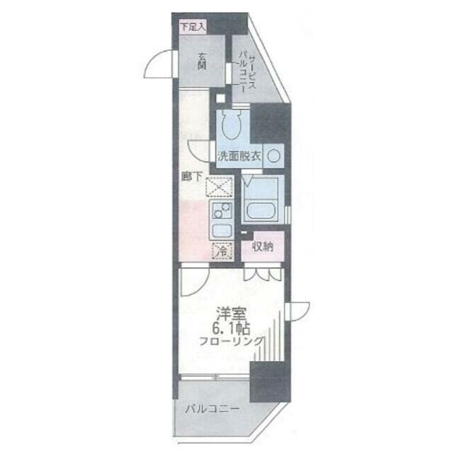 ザ・パーククロス藤沢 0804号室 間取り