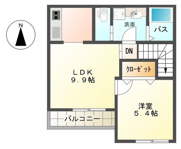 サン・ミロー 0201号室 間取り