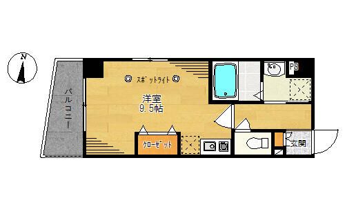 MilkyWay鵠沼 501号室 間取り