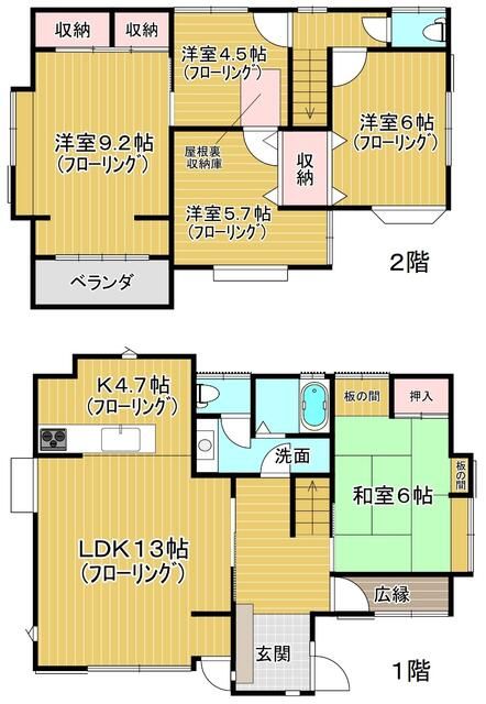 村井本藤沢６丁目貸家 間取り