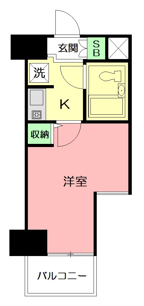 ライオンズプラザ平塚宝町 1105号室 間取り