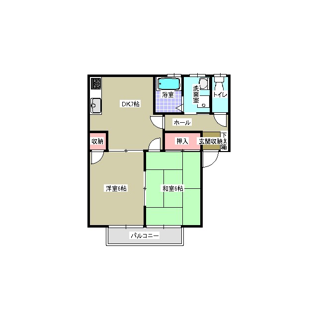 シャルム・K 201号室 間取り