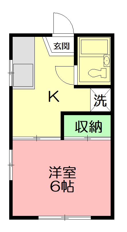メゾンパレット 101号室 間取り