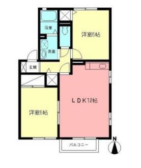 サニーフローラB 101号室 間取り