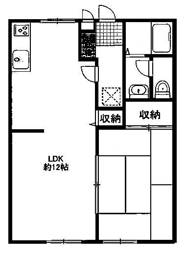 ストークネストⅡ 101号室 間取り
