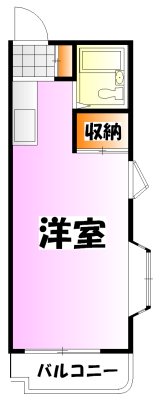 エスポワール 3A号室 間取り