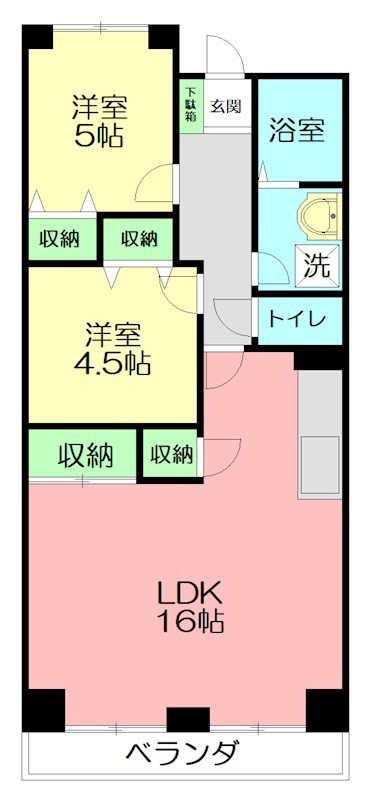 ヴァンブラン開成 402号室 間取り