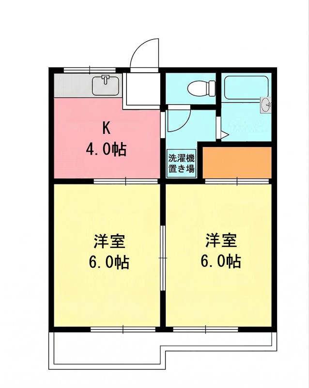 ユーハイツ 203号室 間取り
