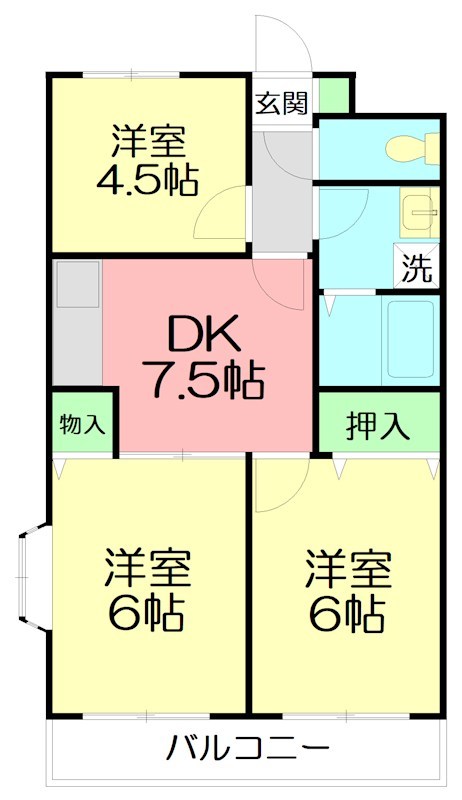 レジデンス中野 305号室 間取り