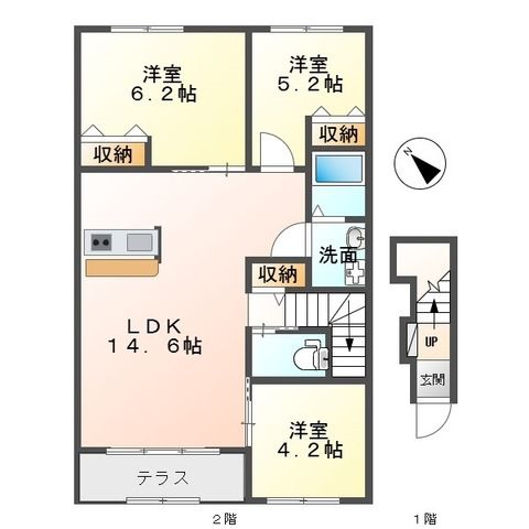 ＥＸＣＥＬ・Ｉ弐番館（エクセルアイニバンカン） 間取り