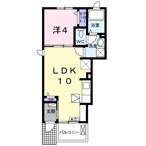 エレガント・パレスⅢ 101号室 間取り