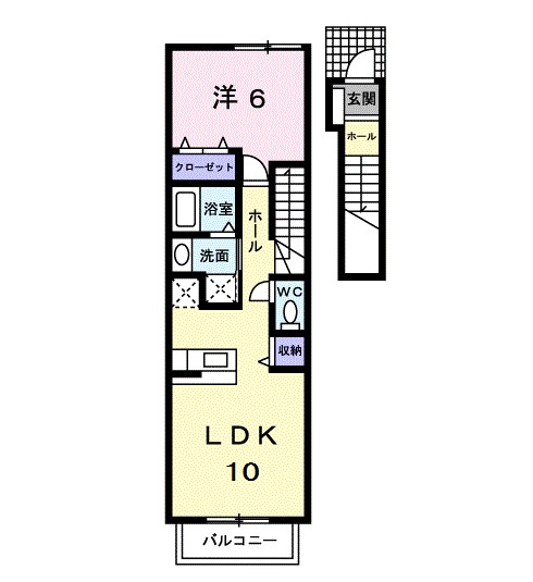 ファイン・Ｙ　Ａ 202号室 間取り