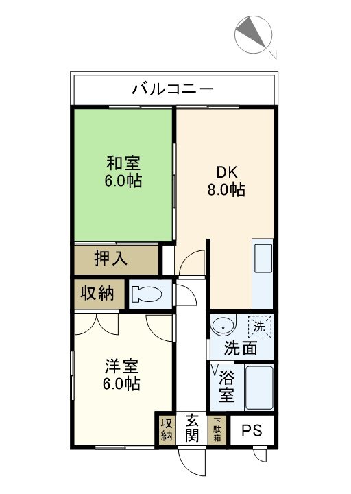 メゾンカワベ 101号室 間取り