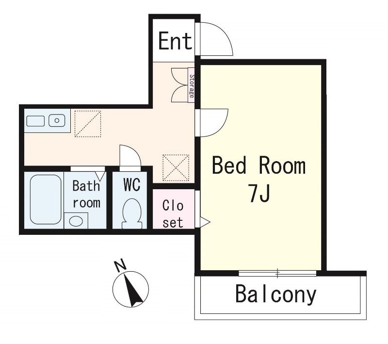 グリーンリーフ東戸塚 202号室 間取り