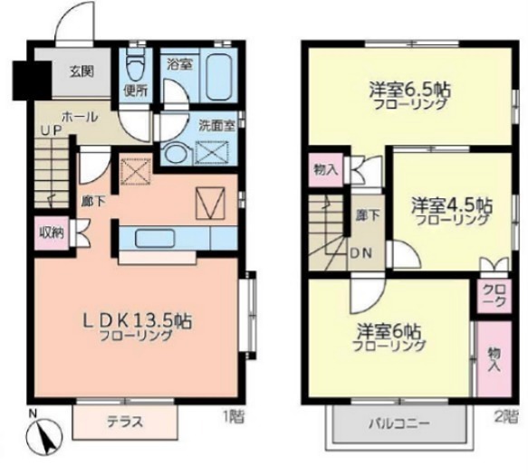 ラ・コート鵠沼海岸 H棟 2号室 間取り