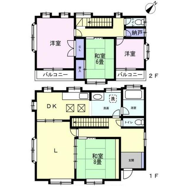 上荻野貸家 間取り