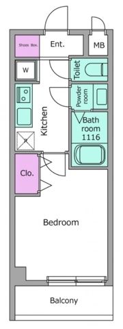 ＬＯＣ&rsquo;Ｓ　ＹＯＫＯＤＡＩ 231号室 間取り