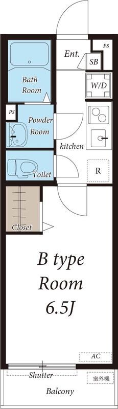 リブリ・テラ 106号室 間取り