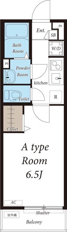 リブリ・テラ 201号室 間取り