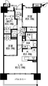 プレミスト湘南辻堂アクアフェイス 815号室 間取り