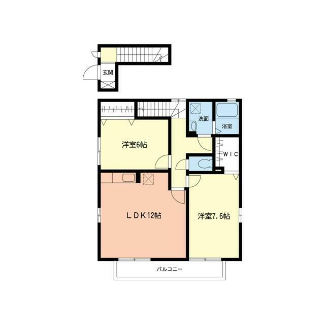 グリーンコンフォートC 201号室 間取り