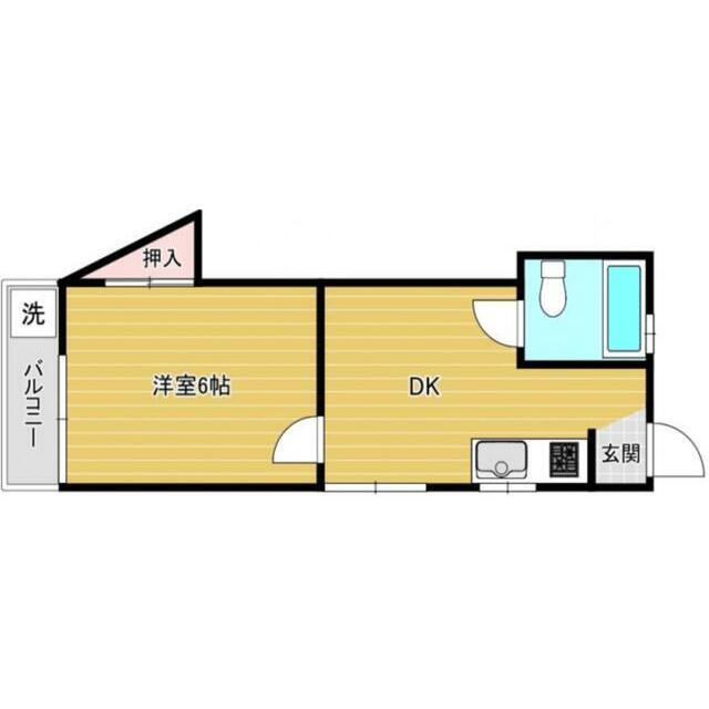 大町コーポ５ 102号室 間取り