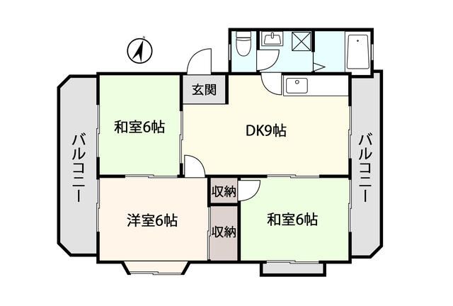 アシストオーシャンヒルズ 101号室 間取り
