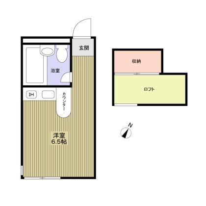 フラットタキザワB号棟 102号室 間取り