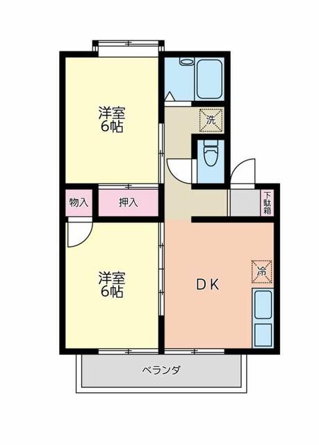 コートハイム第２ 202号室 間取り