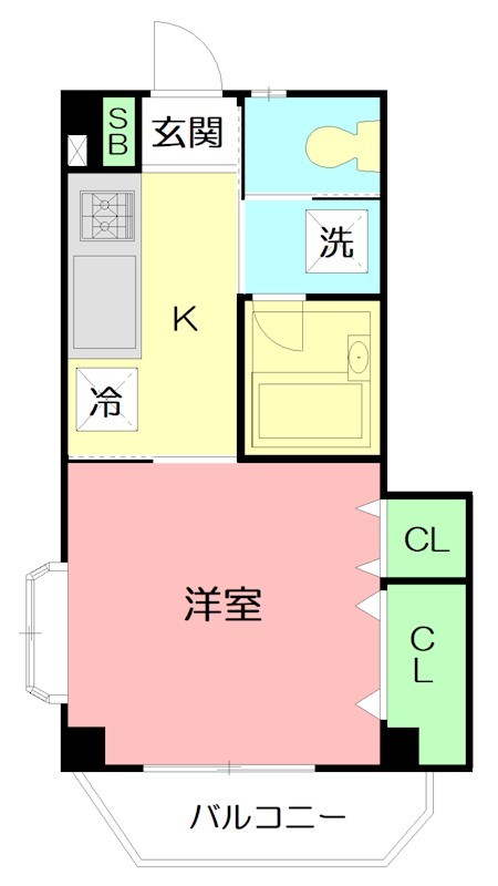 エクセルKMT 302号室 間取り