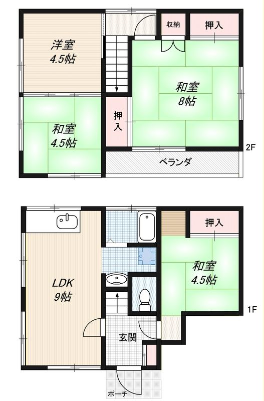 海老名白井貸家 間取り