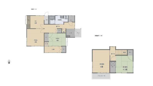 足柄上郡松田町寄　戸建て 間取り