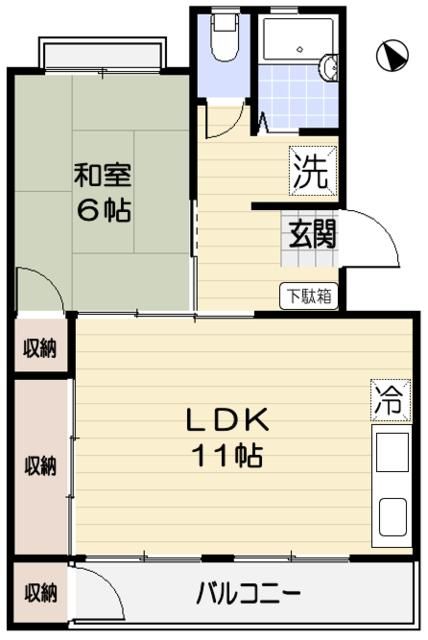 アベニュー原宿 202号室 間取り