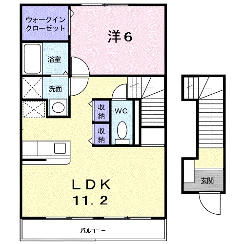 イースト メゾン 202号室 間取り