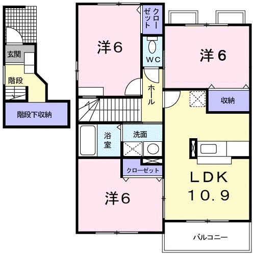 アヴニール秋葉A 203号室 間取り