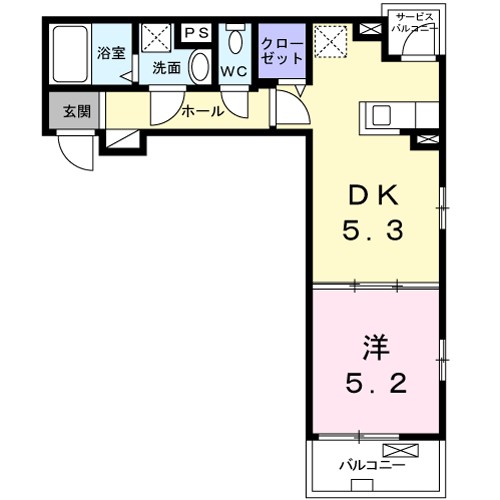 オンブラージュ 303号室 間取り